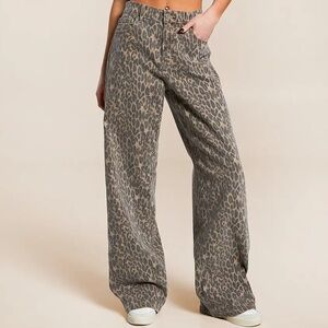 Hidden ALYX High-Rise Baggy Jean- Cheetah